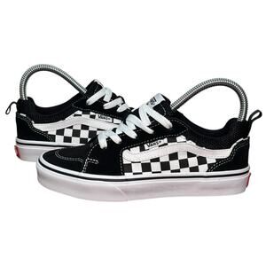 NIB Vans Filmore Checkerboard Casual Shoes, Black Youth Size 3 / Womens 5 Skater